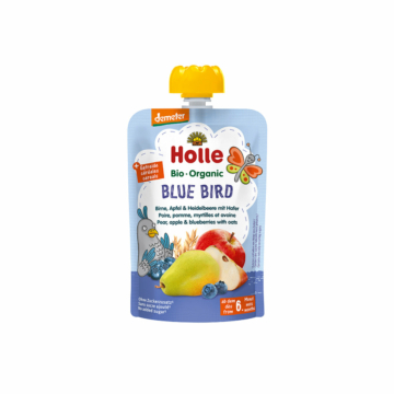 Holle Bio Blue Bird -körte,alma,áfonya zabbal 100g