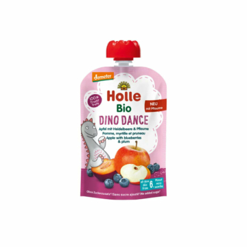 Holle Bio Dino Dance gyümölcspüré 6 hó 100g