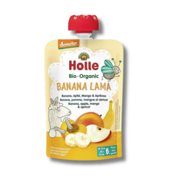 Holle tasakos gyüm.püré Banana Lama demeter 100g