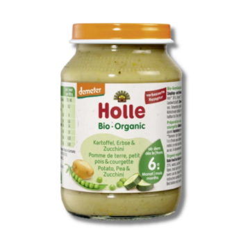 Holle Bio Burgonya, borsó cukkinivel Demeter 190g