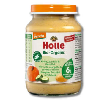 Holle bio bébiétel cukkini-sütőtök-burgonya 190 g