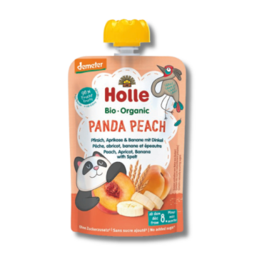 Holle Bio Panda Peach -őszi-s.barack,banán,tönk.búza 100g