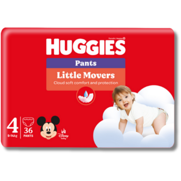 Huggies® Little Movers Pants 4-es méret (9-14 kg) 36 db