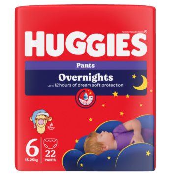 Huggies® Overnight Éjszakai Bugyipelenka 6-os méret (15-25 kg) 22 db
