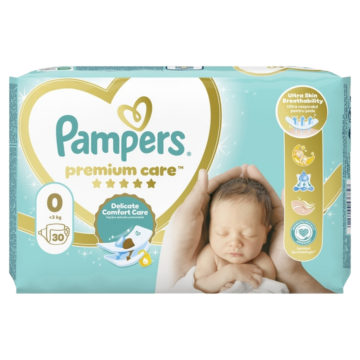 Pampers Premium Care 0 nadrágpelenka, &amp;lt;3 kg, 30 db