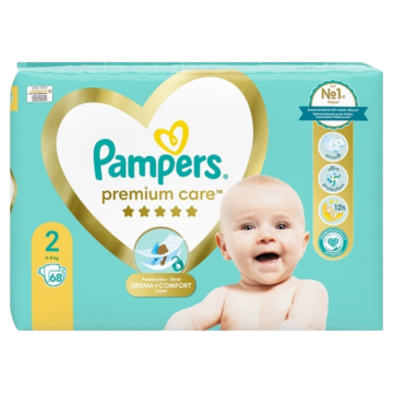 Pampers Premium Care 2 nadrágpelenka, 4-8 kg, 68 db