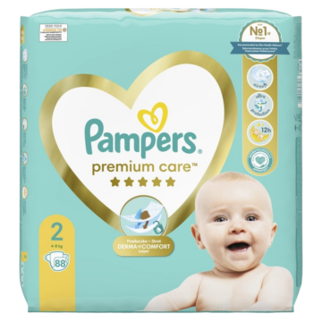 Pampers Premium Care 2 nadrágpelenka, 4-8 kg, 88 db