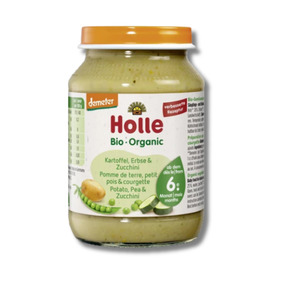 Holle Bio Burgonya, borsó cukkinivel Demeter 190g