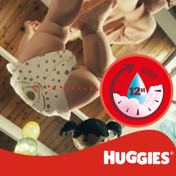 Huggies® Little Movers 3-as méretű pelenka Mega Pack (4-9 kg) 78 db