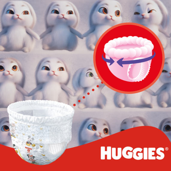  Huggies® Little Movers Pants 5-ös méretű bugyipelenka (12-17 kg)