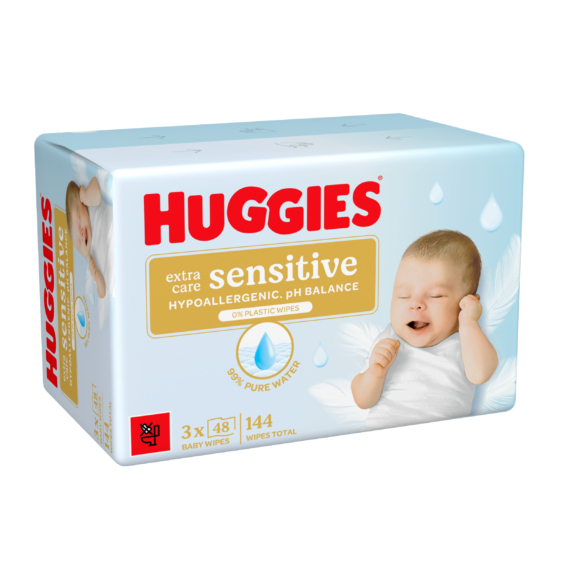 Huggies BW Pure Extra Care Sensitive Triplo(48x3)x4