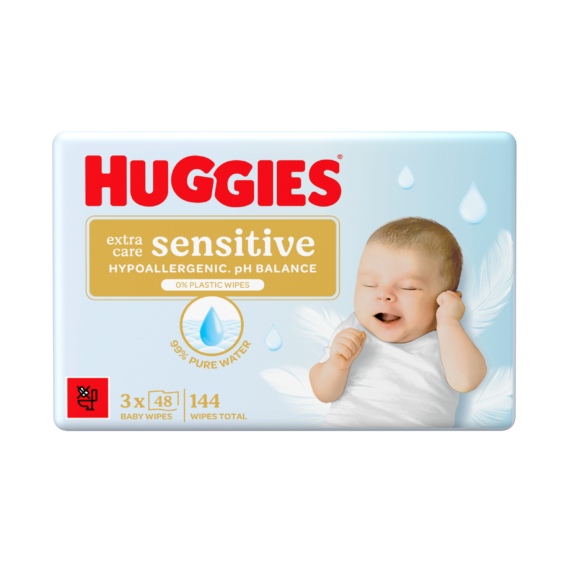 Huggies Pure ExSens PF Triplo (3x48 db/csomag)