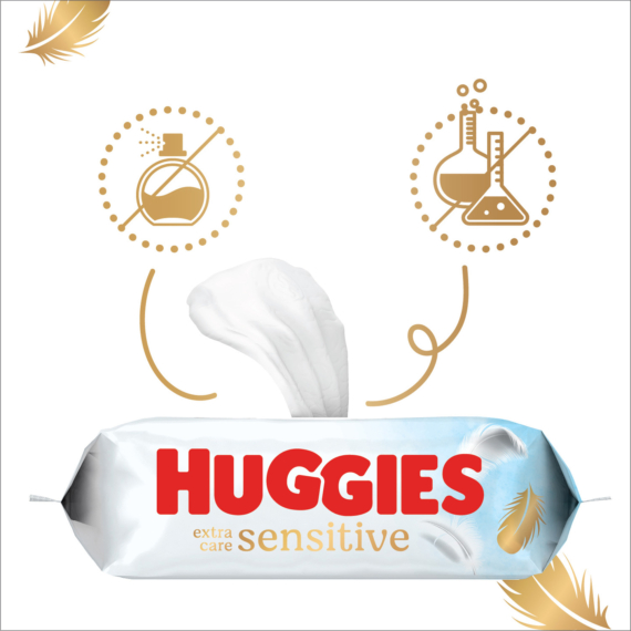 Huggies Pure Extra Care Sensitive törlőkendő
