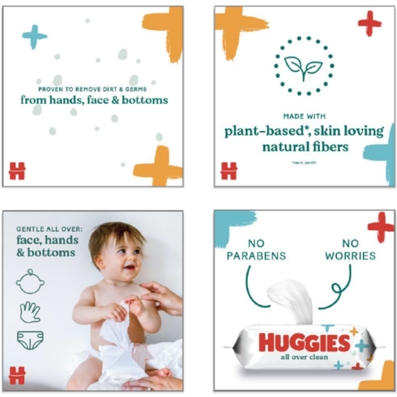 Huggies All Over Clean Tetőtől talpig törlőkendő